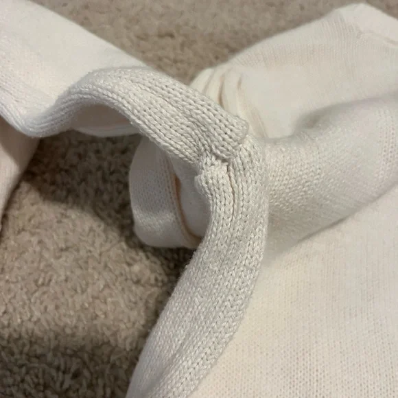 LOFT Puff Sleeve Button Sweater - Picture 8 of 8